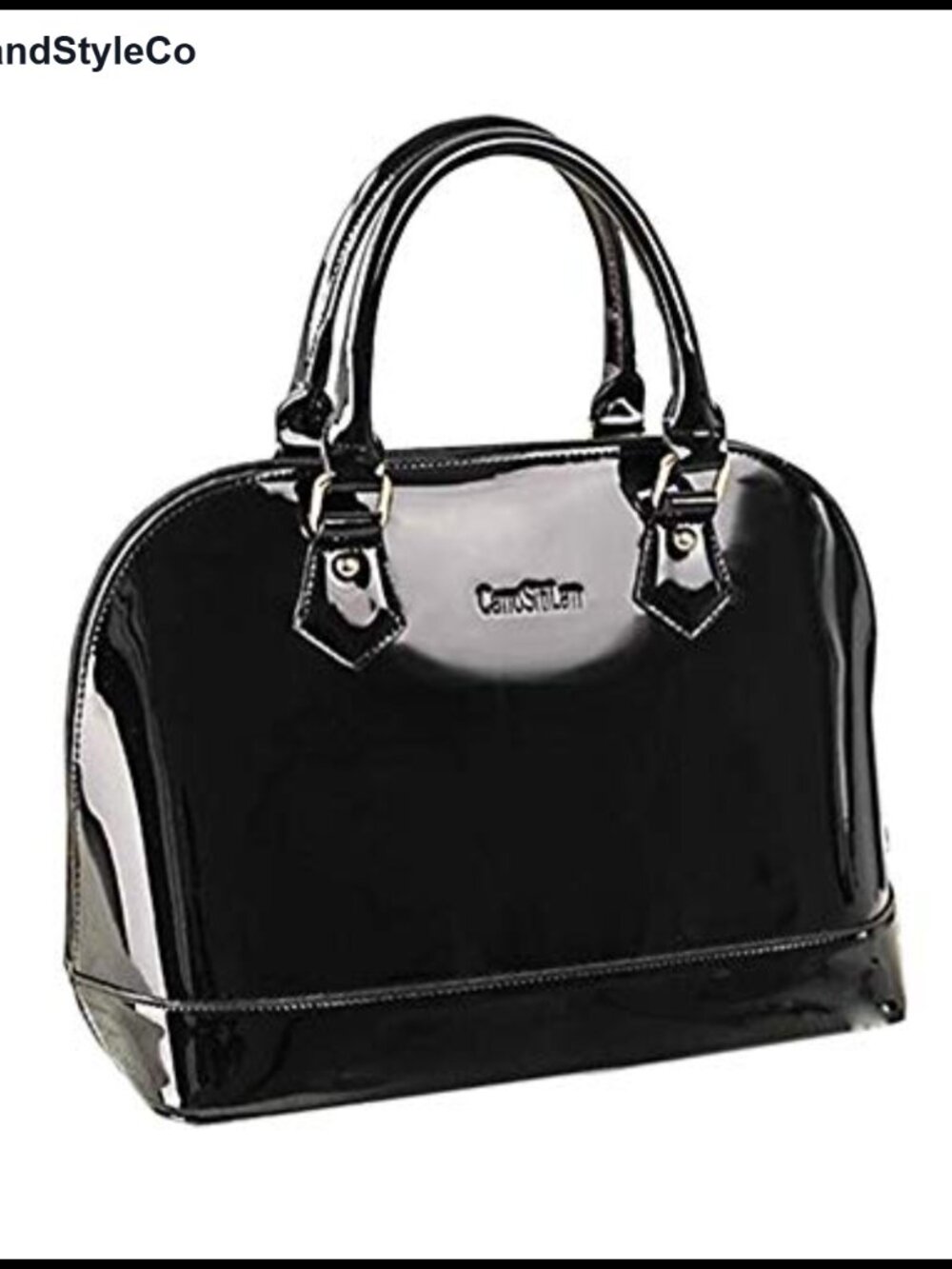 Women's Patent Leather Satchel Large Tote Shoulder Bag Top Handle Rectangular